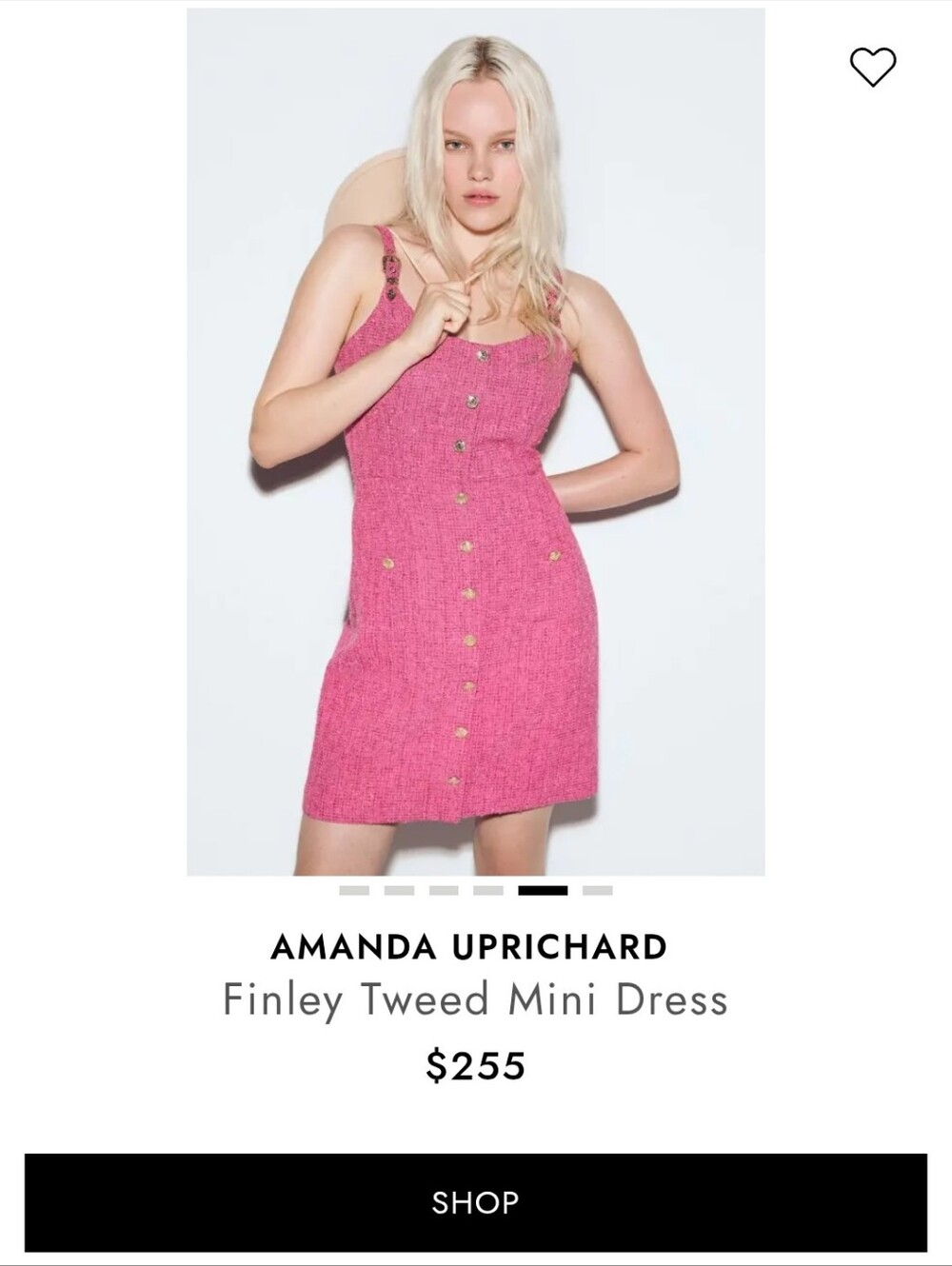Amanda Uprichard Finley Tweed Mini Dress Sz XS